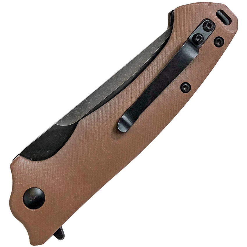 AB007T ABKT Tac Night Stalker Linerlock Pocket Knife Tan 4 AB007T ABKT Tac Night Stalker Linerlock Pocket Knife Tan - Image 2