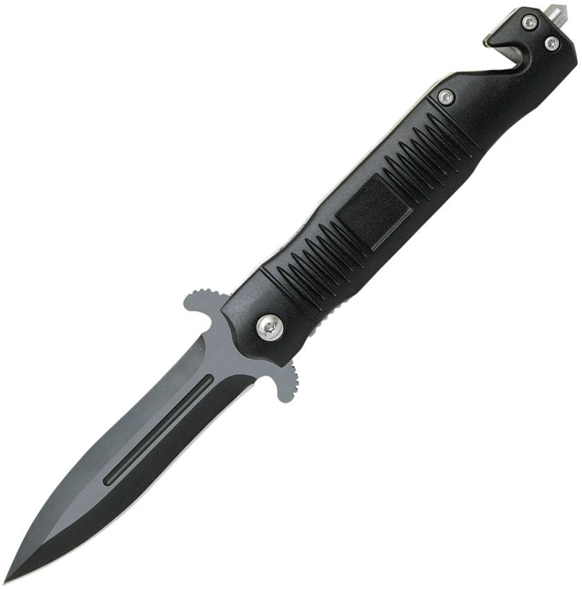 AB015B ABKT Tac Stiletto Linerlock Pocket Knife A/O Black 3 AB015B ABKT Tac Stiletto Linerlock Pocket Knife A/O Black