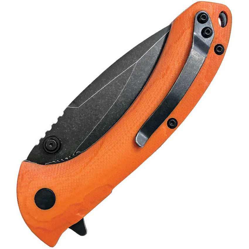 AB023H ABKT Tac Protector II Linerlock Pocket Knife Orange 4 AB023H ABKT Tac Protector II Linerlock Pocket Knife Orange - Image 2
