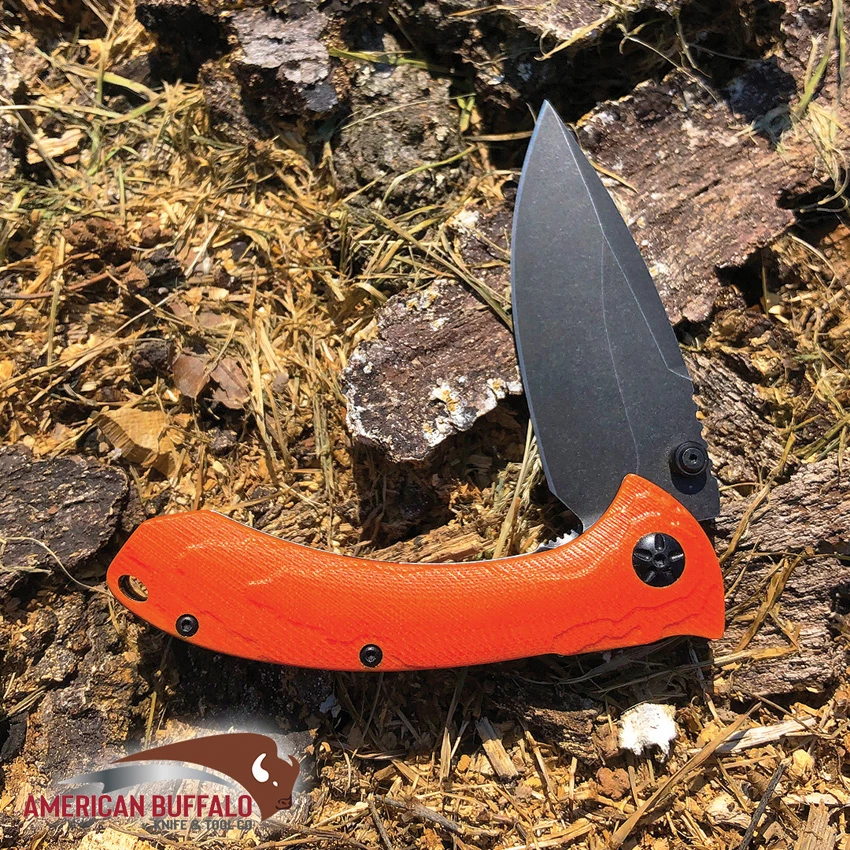 AB023H ABKT Tac Protector II Linerlock Pocket Knife Orange 5 AB023H ABKT Tac Protector II Linerlock Pocket Knife Orange - Image 3