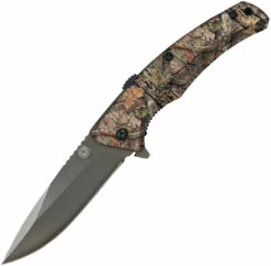 AB041M ABKT Tac Mossy Oak Sidewinder A/O Linerlock Pocket Knife