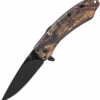 AB067MCD ABKT Tac Ember Linerlock Pocket Knife A/O Camo -US Knives Sales 2024 AB067MCD