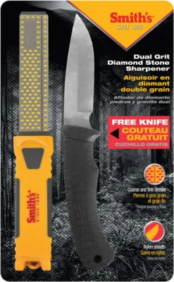 AC50936 Smith's Fixed Blade Knife And Sharpener Combo