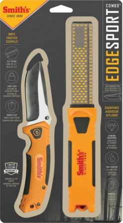 AC51012 Smith's Edgesport Linerlock Pocket Knife Firestarter Combo