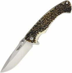 AH016 American Hunter Linerlock Pocket Knife A/O Imitation Stag