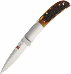 AMK7004 Al Mar Falcon Lockback Pocket Knife Bone