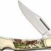 ASC2 Alaska Scrimshaw Connection Wolf Lockback Pocket Knife -US Knives Sales 2024 ASC2
