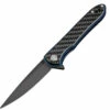 ATZ1707PSBCF Artisan Small Shark Linerlock Pocket Knife D2 Carbon Fiber -US Knives Sales 2024 ATZ1707PSBCF
