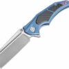 ATZ1813GBUM Artisan Apache Framelock Pocket Knife Blue M390 -US Knives Sales 2024 ATZ1813GBUM
