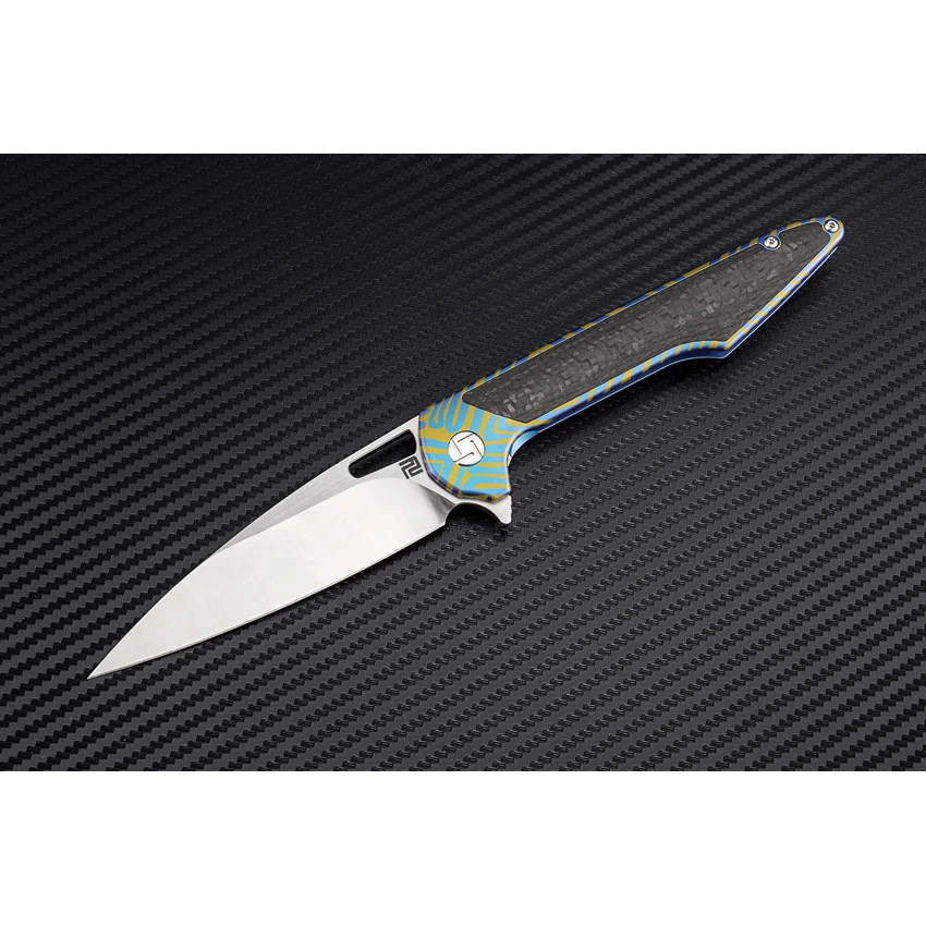 ATZ1821GBU02 Artisan Archaeo Framelock Pocket Knife Blue 4 ATZ1821GBU02 Artisan Archaeo Framelock Pocket Knife Blue - Image 2