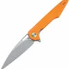 ATZ1821PSOEF Artisan Small Archaeo Linerlock Pocket Knife Orange -US Knives Sales 2024 ATZ1821PSOEF