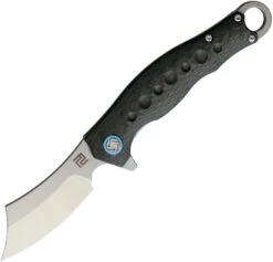 ATZ1828GGYS Artisan Framelock Pocket Knife Gray Carbon Fiber