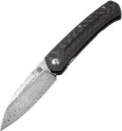 ATZ1839GDCF Artisan Centauri Framelock Pocket Knife Carbon Fiber