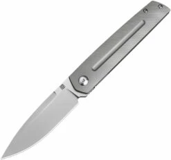 ATZ1849GGY Artisan Sirius Linerlock Pocket Knife Gray Titanium