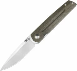 ATZ1849PODG Artisan Sirius Linerlock Pocket Knife Green Micarta