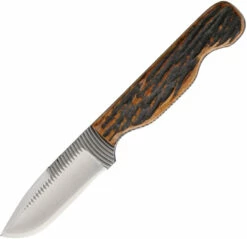 AZ712AJB Anza Fixed Blade Knife Amber Bone
