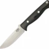 BA011MBC Bark River Gunny Knife Black Canvas Micarta