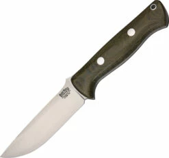 BA07126MGC Bark River Bravo 1 LT Field Knife Green Canvas Micarta