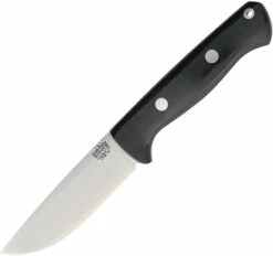 BA07127MBC Bark River Bravo 1 LT Field Knife Black Canvas Micarta