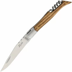 BALDUB042 Baladeo Laguiole Corkscrew Folder Pocket Knife Zebra Wood