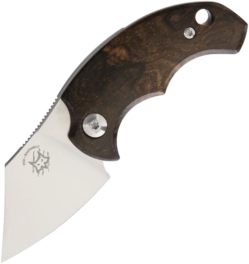 BAS203Z Bastinelli Creations BB Drago Folder Knife Ziricote Wood 3 BAS203Z Bastinelli Creations BB Drago Folder Knife Ziricote Wood