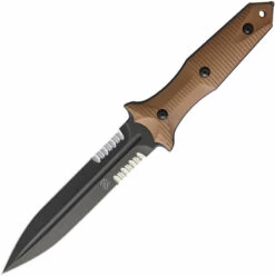 BAS214CS Bastinelli Creations Grozo Fixed Blade Knife Coyote
