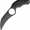 BAS220 Bastinelli Creations HARPY Fixed Blade Knife Black -US Knives Sales 2024 BAS220