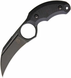 BAS220 Bastinelli Creations HARPY Fixed Blade Knife Black