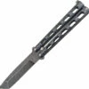 BC114AD Bear & Son Butterfly Knife Damascus Steel -US Knives Sales 2024 BC114AD