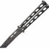 BC115TAND Bear & Son Butterfly Knife Damascus Silver Vein 2 BC115TAND Bear & Son Butterfly Knife Damascus Silver Vein -US Knives Sales 2024 BC115TAND