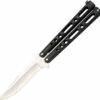 BC117B Bear & Son Butterfly Knife Black -US Knives Sales 2024 BC117B