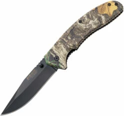 BC61119 Bear & Son Bear Edge Camo Linerlock Pocket Knife A/O