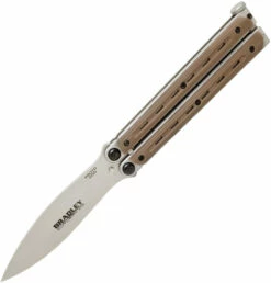 BCC902 Bradley Kimura Butterfly Pocket Knife Coyote G10
