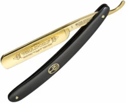 BO140321 Boker Straight Razor Knife Waldorf 24K Gold