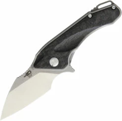 BTKT1711A Bestech Goblin Titanium Framelock Pocket Knife Carbon Fiber