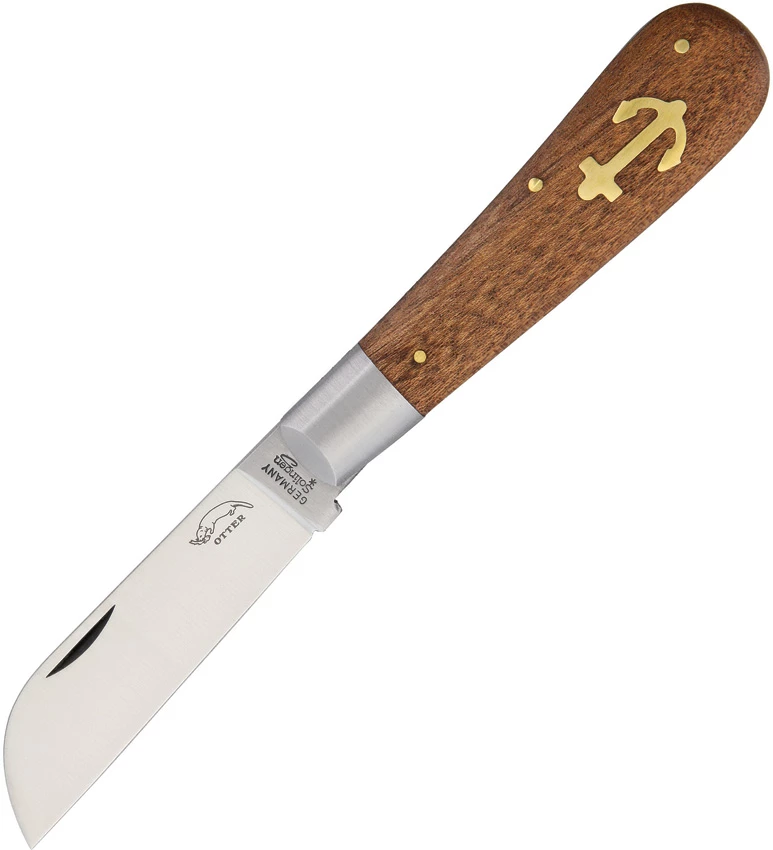 OTT173 OTTER-Messer Large Anchor Knife Sapeli Wood 3 OTT173 OTTER-Messer Large Anchor Knife Sapeli Wood